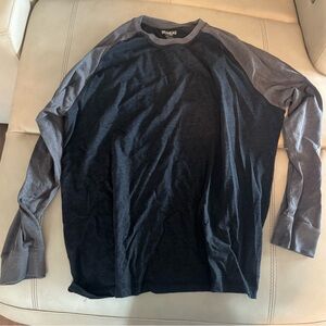 RedHead Men's Black and Gray Long Sleeve Shirt